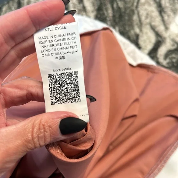 SHEIN white and dark pink dress size large - Picture 8 of 10